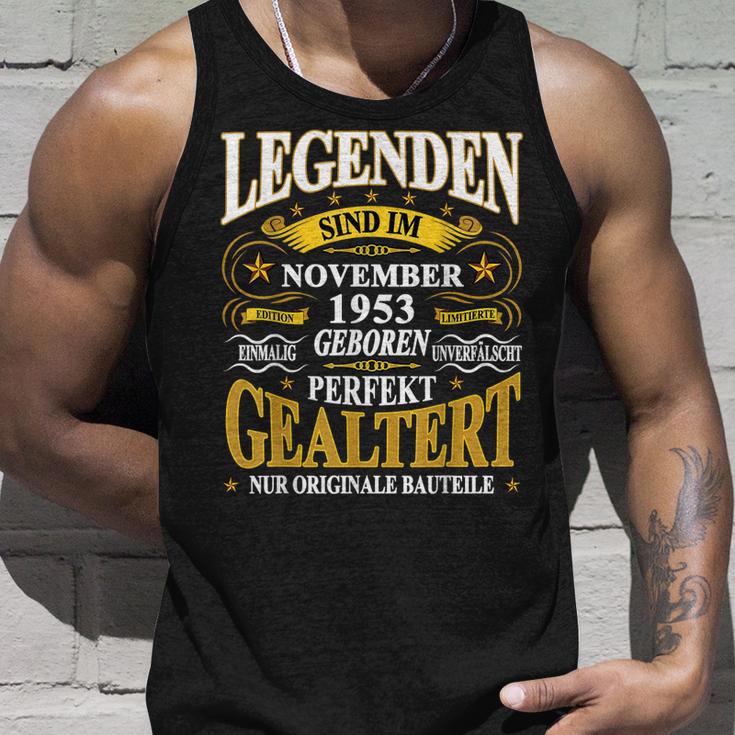 Legenden 1953 November Geburt, 70. Lustiges Geburtstag Unisex TankTop Geschenke für Ihn