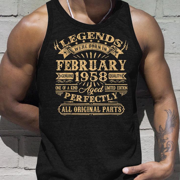 Legenden 1958 Geburtstag Unisex TankTop, 65 Jahre Mann Jubiläum Geschenke für Ihn