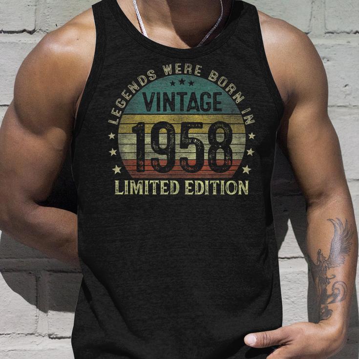 Legenden 1958 Geburtstag Unisex TankTop, Perfektes Geschenk zum 65. für Männer Geschenke für Ihn