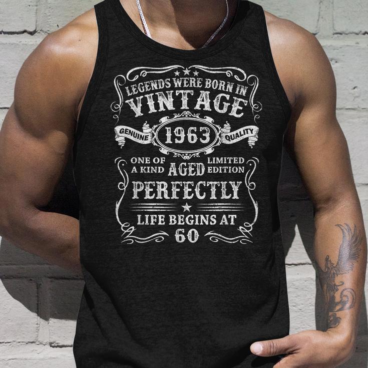 Legenden 1963 Geburtstag Unisex TankTop, 60. Jubiläumsgeschenk Mann Geschenke für Ihn