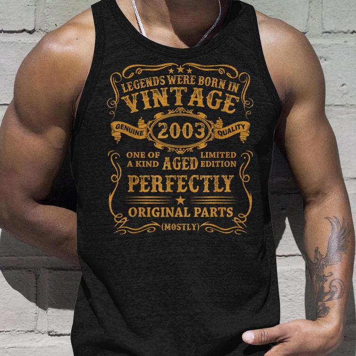 Legenden 2003 Geburtstag-Unisex TankTop, 20. Geburtstagsgeschenk für Männer Geschenke für Ihn