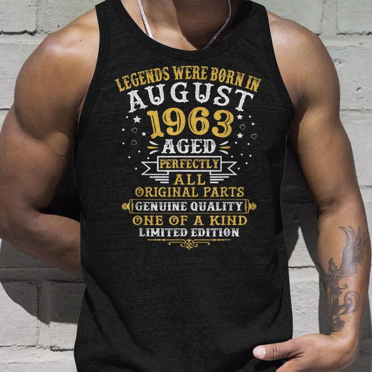 Legenden August 1963 Geboren - 59. Geburtstag Unisex TankTop für Jubilare Geschenke für Ihn