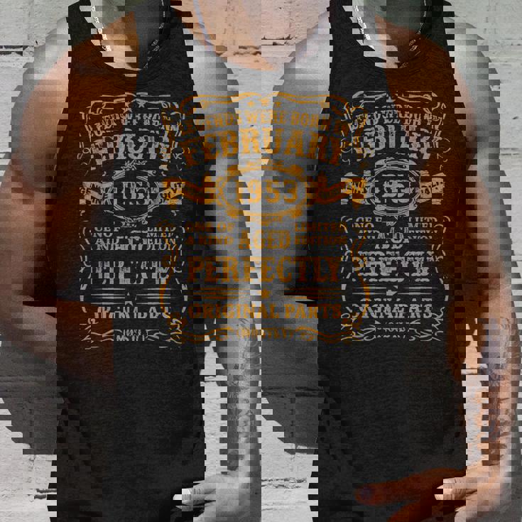 Legenden Februar 1953 Geburtstag, 70. Jahrestag Männer Unisex TankTop Geschenke für Ihn