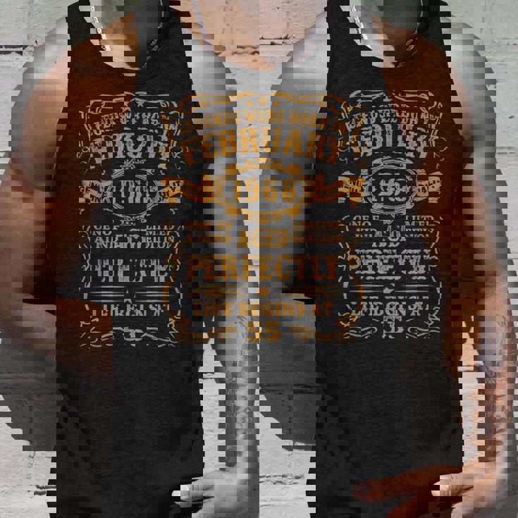 Legenden Februar 1968 Unisex TankTop, 55. Geburtstag Mann V8 Design Geschenke für Ihn