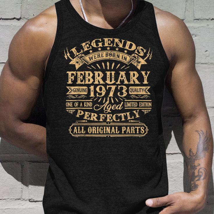 Legenden Februar 1973, 50. Geburtstag Mann Unisex TankTop Geschenke für Ihn