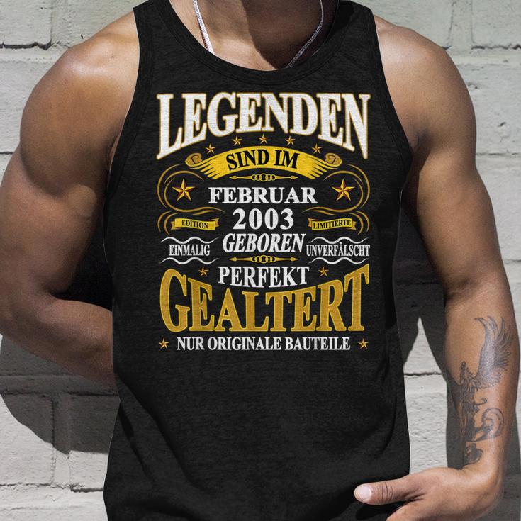 Legenden Sind Im Februar 2003 Geboren 20 Geburtstag Lustig V2 Tank Top Geschenke für Ihn