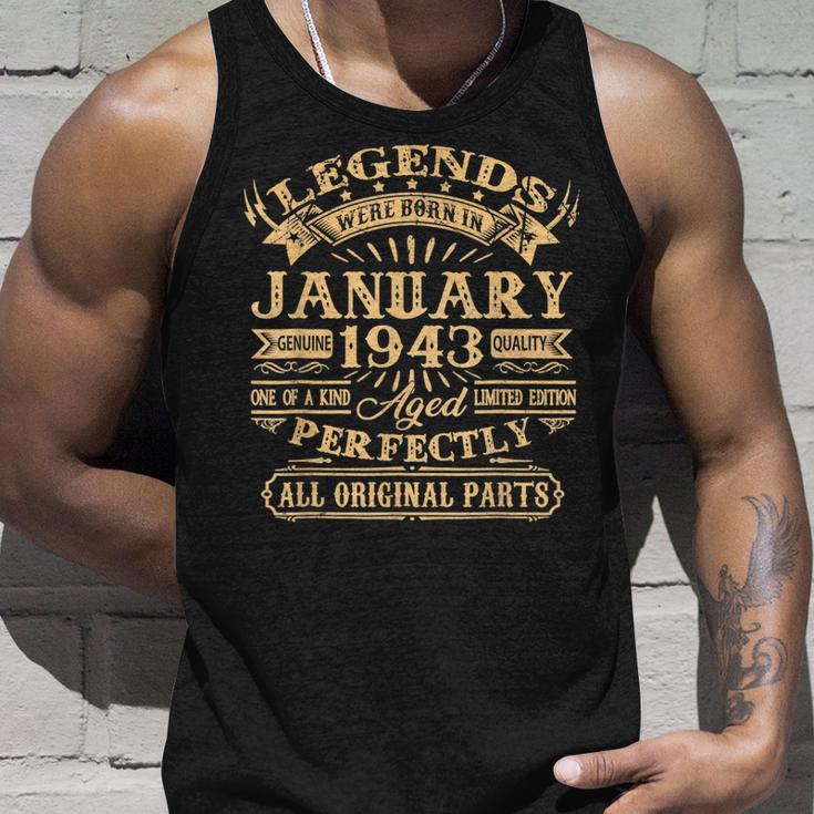 Legenden Wurden Im Januar 1943 Geschenk 80 Geburtstag Mann V2 Tank Top Geschenke für Ihn