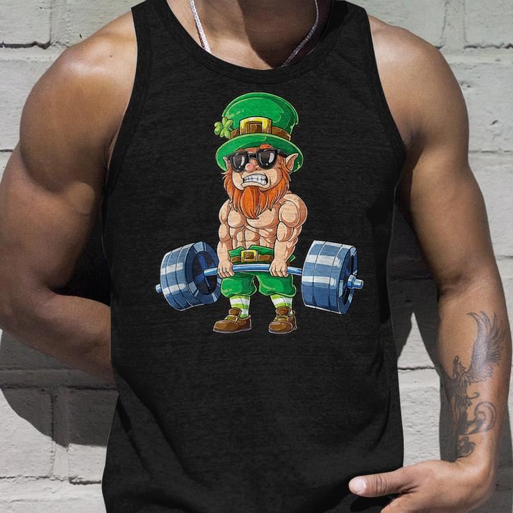 Leprechaun St Patricks Day Weightlifting Deadlift Fitness Unisex Tank Top Gifts for Him