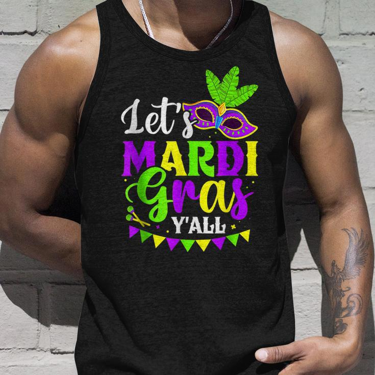 Lets Mardi Gras Yall New Orleans Fat Tuesdays Carnival Unisex Tank Top Gifts for Him