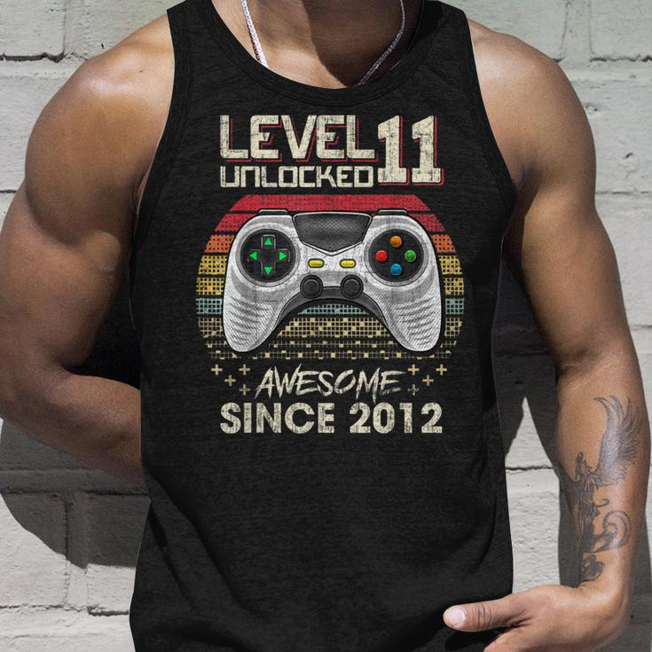 Level 11 Unlocked Awesome Since 2012 11Th Birthday Gaming V2 Unisex Tank Top Gifts for Him