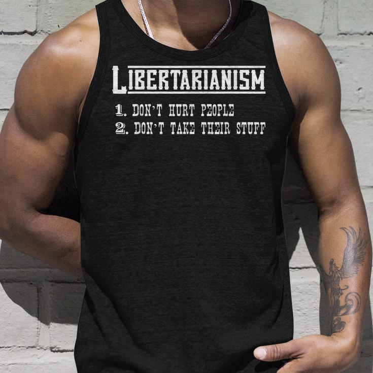Libertarianism Non-Aggression Principle Libertarian Ancap Unisex Tank Top Gifts for Him