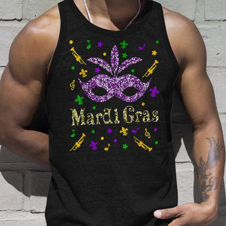 Mardi Gras 2023 - Womens Girls Mask Beads New Orleans Party Unisex Tank Top Gifts for Him