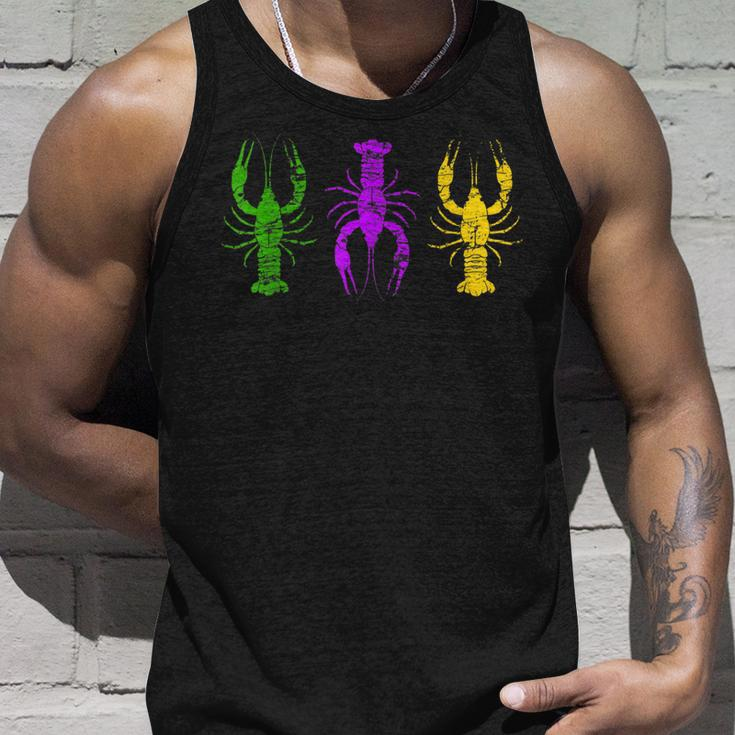 Mardi Gras Crawfish Jester Hat Bead New Orleans Gifts  Unisex Tank Top Gifts for Him