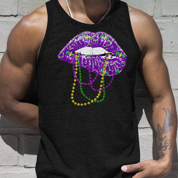 Mardi Gras For Women Lips Queen Carnival Costume Gift Unisex Tank Top Gifts for Him