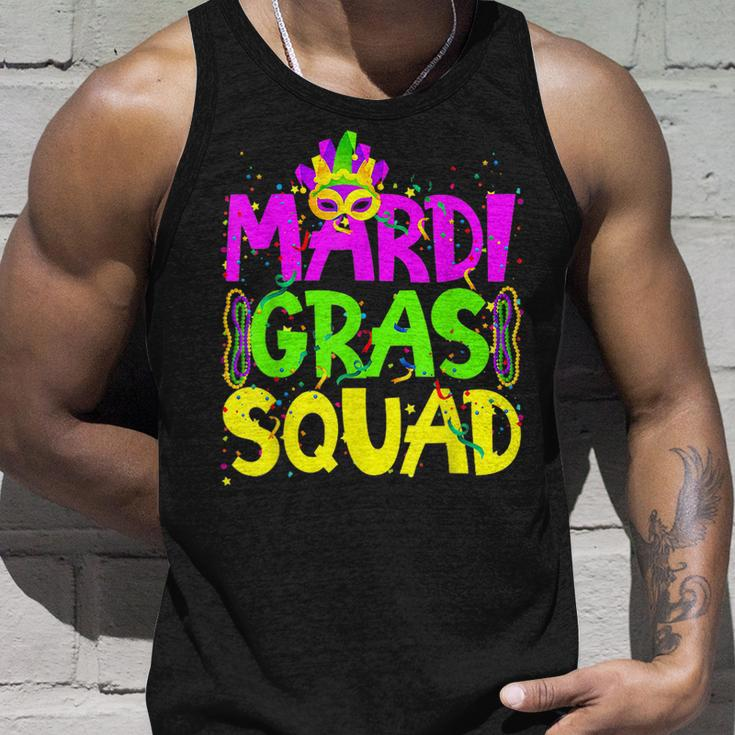 Mardi Gras Squad Party Costume Outfit - Funny Mardi Gras Unisex Tank Top Gifts for Him
