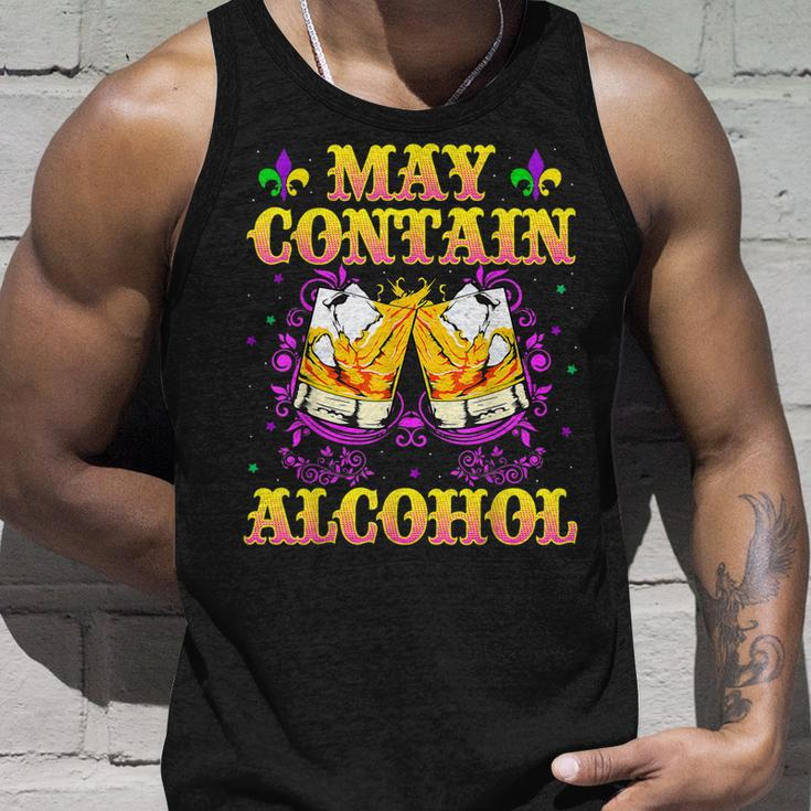 May Contain Alcohol Funny Mardi Gras 2023 V4 Unisex Tank Top Gifts for Him