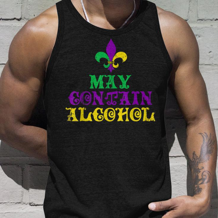 May Contain Alcohol Mardi Gras V2 Unisex Tank Top Gifts for Him