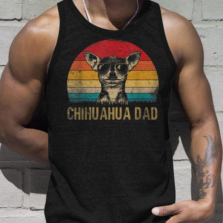 Mens Best Chihuahua Dad Ever Fathers Day Funny Dog Lover Unisex Tank Top Gifts for Him