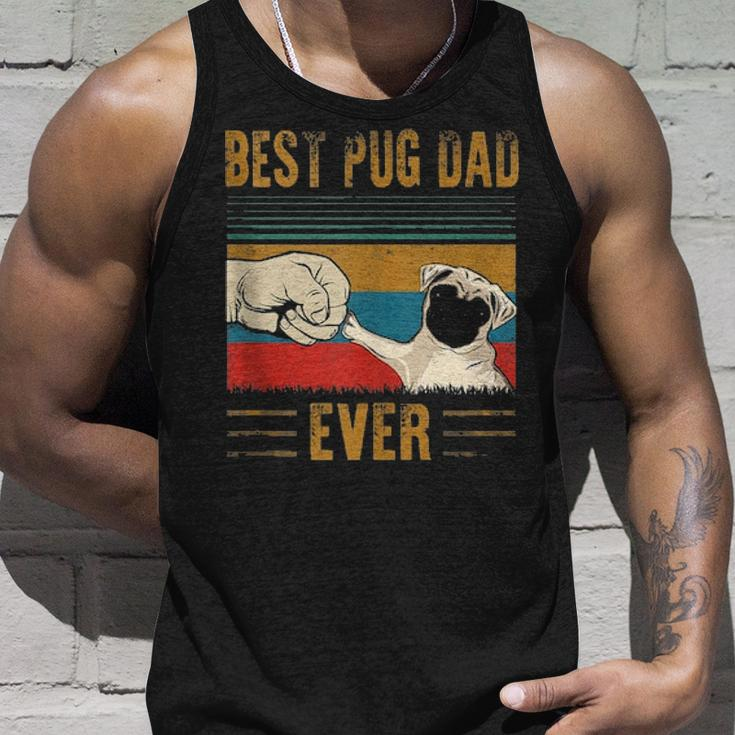 Mens Best Pug Dad Ever Funny Pug Daddy Fathers Day Gifts Unisex Tank Top Gifts for Him