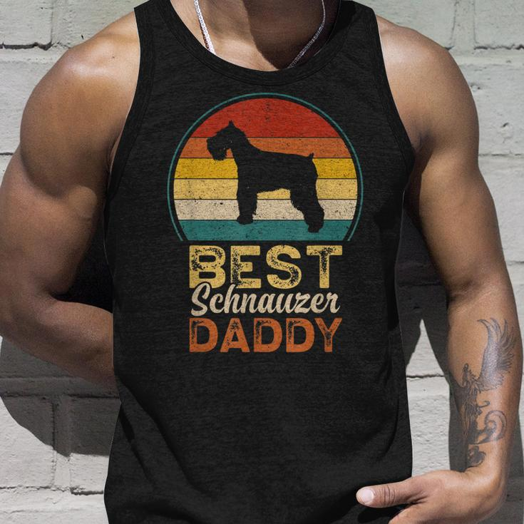 Mens Best Schnauzer Daddy Fathers Day Mini Schnauzer Dad Unisex Tank Top Gifts for Him