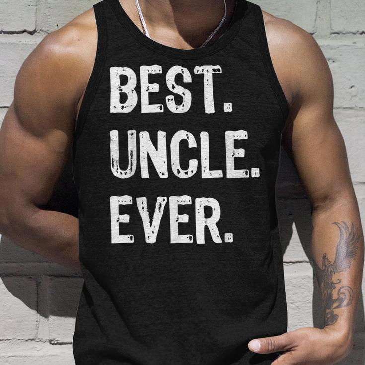 Mens Best Uncle Ever Gift Fathers Day Unisex Tank Top Gifts for Him