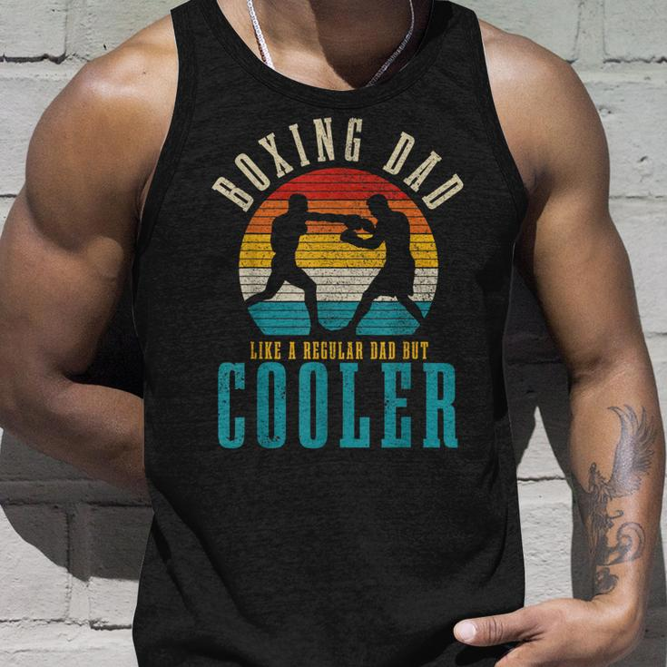 Mens Boxing Dad Like A Regular Dad But Cooler Funny Vintage Boxer Unisex Tank Top Gifts for Him