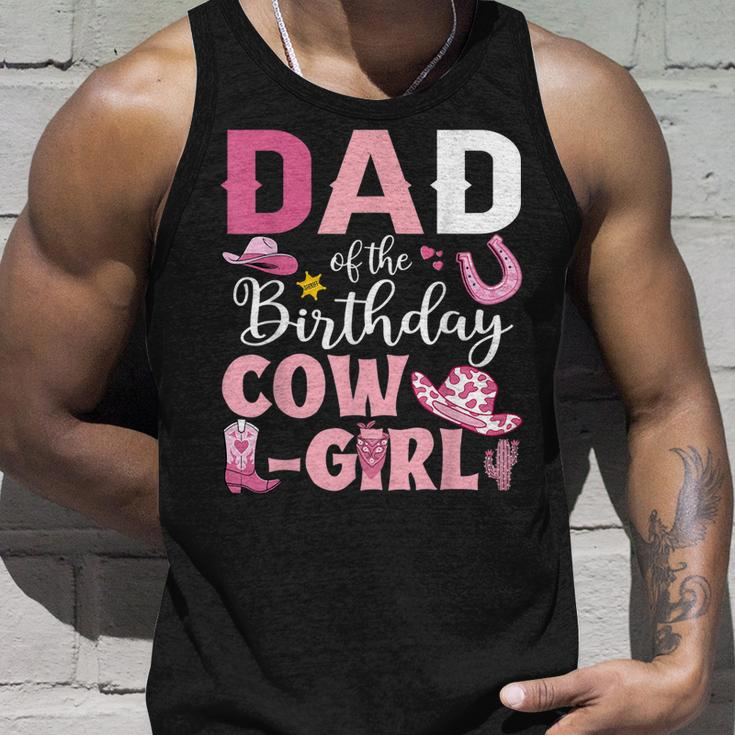 Mens Dad Of The Birthday Cowgirl Rodeo Party B-Day Girl Party Unisex Tank Top Gifts for Him