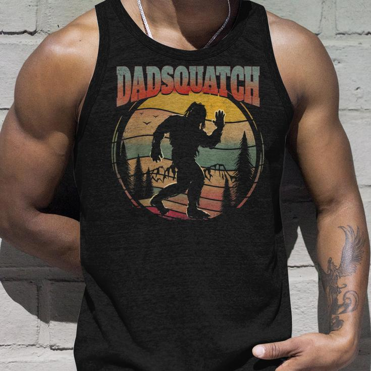 Mens Dad Sasquatch Dadsquatch Bigfoot Hiking Forest Mountains Unisex Tank Top Gifts for Him