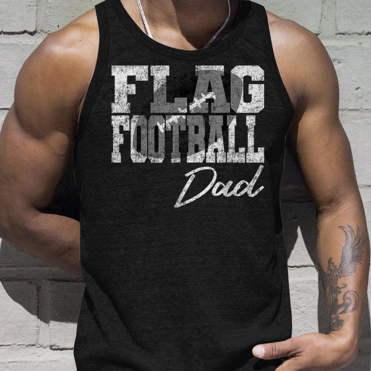 Mens Flag Football Dad Unisex Tank Top Gifts for Him