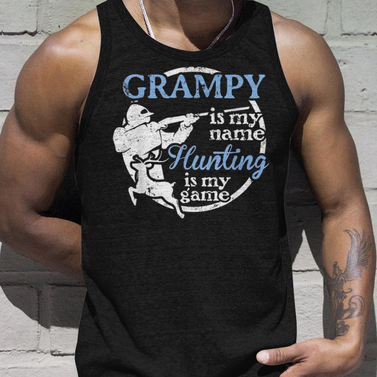 Mens Hunting Grampy Fathers Day Gift For Dad Or Grandpa Hunter Unisex Tank Top Gifts for Him