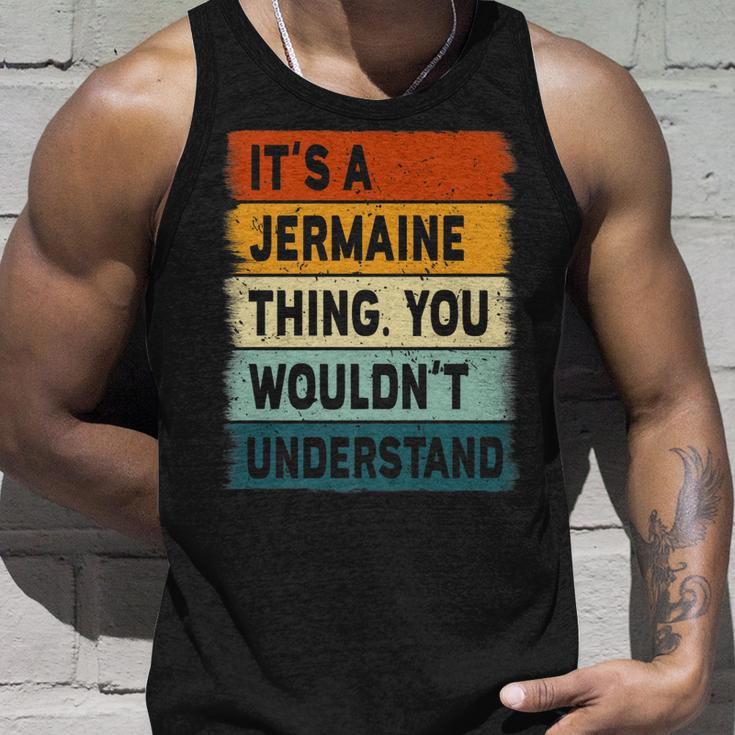 Mens Its A Jermaine Thing - Jermaine Name Personalized Unisex Tank Top Gifts for Him