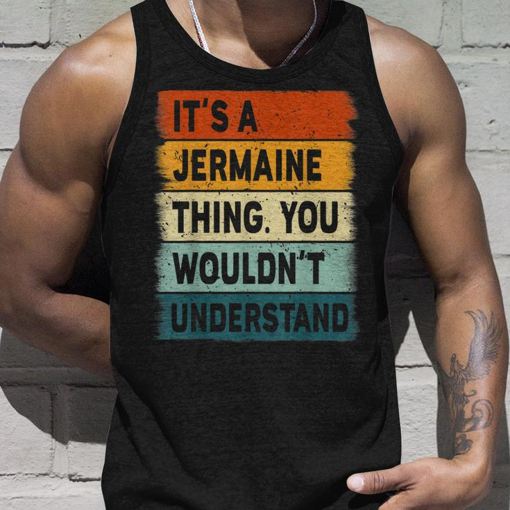 Mens Its A Jermaine Thing - Jermaine Name Personalized Unisex Tank Top Gifts for Him
