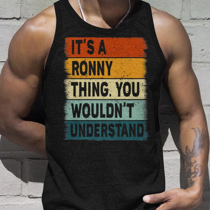 Mens Its A Ronny Thing - Ronny Name Personalized Unisex Tank Top Gifts for Him