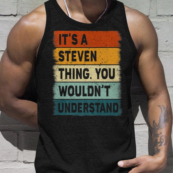 Mens Its A Steven Thing - Steven Name Personalized Unisex Tank Top Gifts for Him