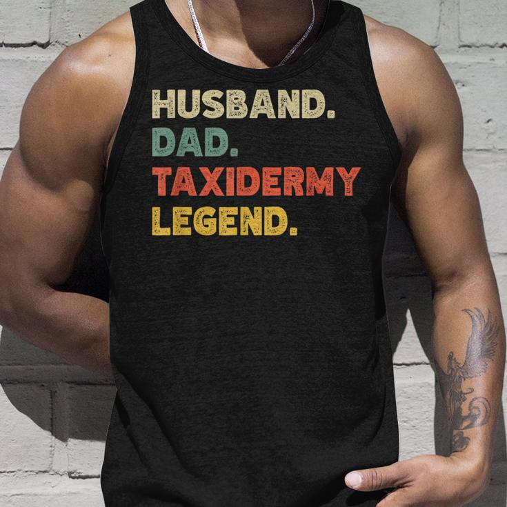 Mens Mens Funny Husband Dad Taxidermy Legend Vintage Retro Unisex Tank Top Gifts for Him