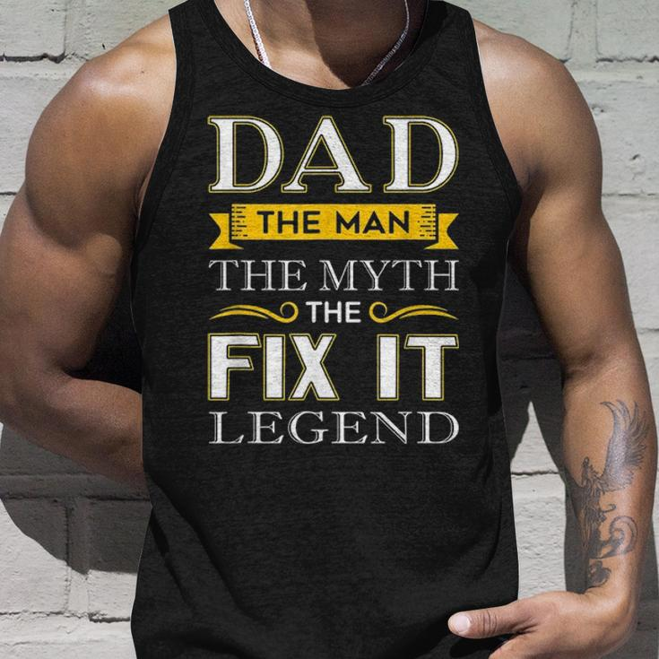 Mens Mr Fix It Dad Gifts Handy Man Dad Fathers Day Gift Unisex Tank Top Gifts for Him