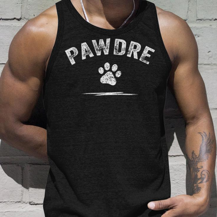 Mens Pawdre Cat Or Dog Dad Fathers Day V2 Unisex Tank Top Gifts for Him