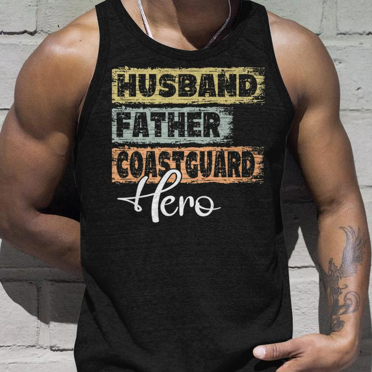 Mens Profession Dad Hero Father Coastguard Unisex Tank Top Gifts for Him