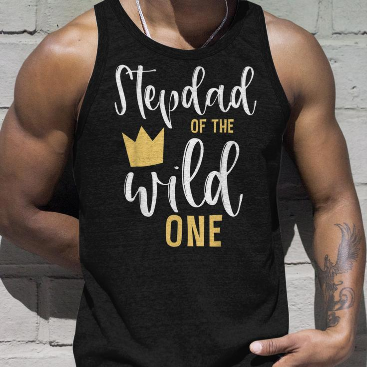 Mens Stepdad Of The Wild One 1St Birthday First Thing Matching Unisex Tank Top Gifts for Him