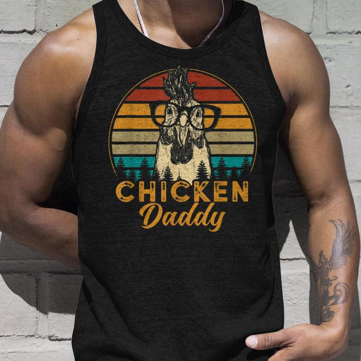 Mens Vintage Chicken Daddy Chicken Dad Father Farmer Retro Unisex Tank Top Gifts for Him