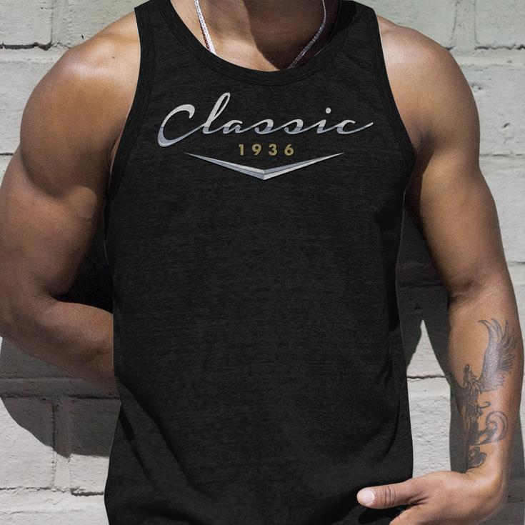 Mens Vintage Classic 1936 Birthday Gifts For Dad Husband Unisex Tank Top Gifts for Him