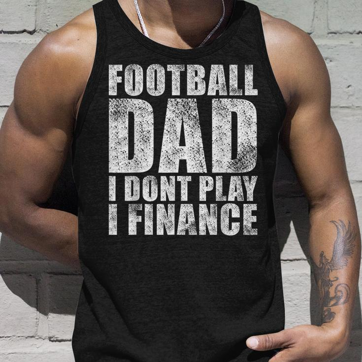 Mens Vintage Football Dad I Dont Play I Finance Unisex Tank Top Gifts for Him