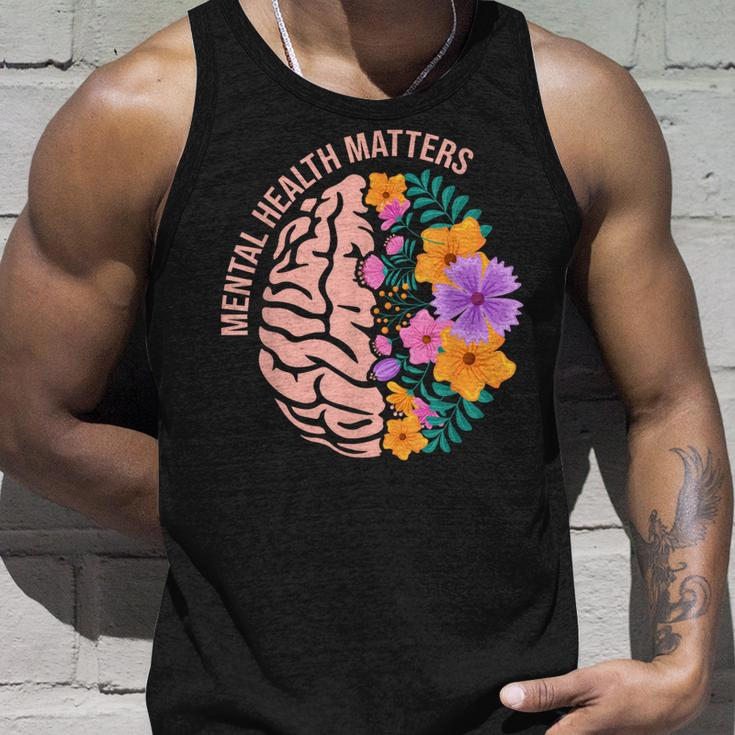 Mental Health Matters Gift Awareness Month Mental Health Unisex Tank Top Gifts for Him
