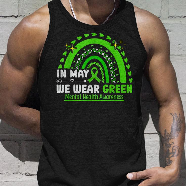 Mental Health Matters We Wear Green Health Awareness Month Unisex Tank Top Gifts for Him
