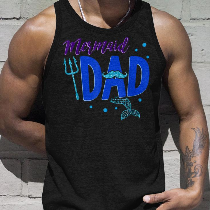 Mens Mermaid Dad Father Sea LoverShirt Matching Birthday Tank Top Gifts for Him
