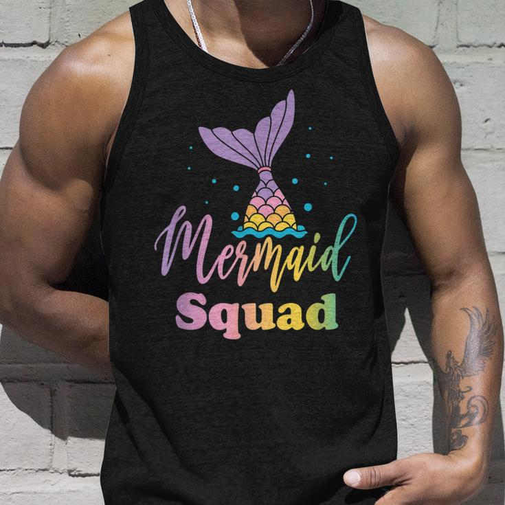 Mermaid Squad Birthday Party Girls Gifts Unisex Tank Top Gifts for Him