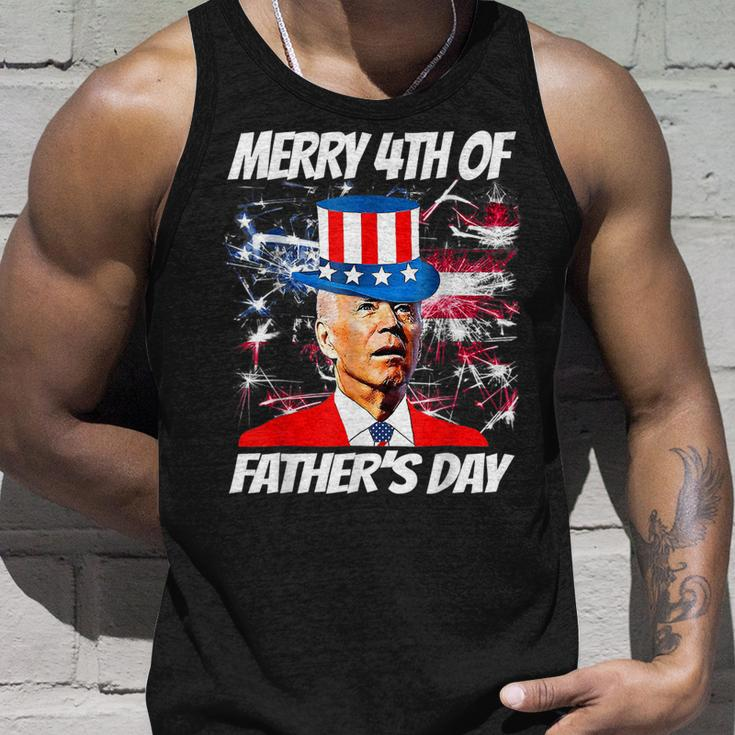 Merry 4Th Of Fathers Day Funny Joe Biden Happy Fathers Day Unisex Tank Top Gifts for Him
