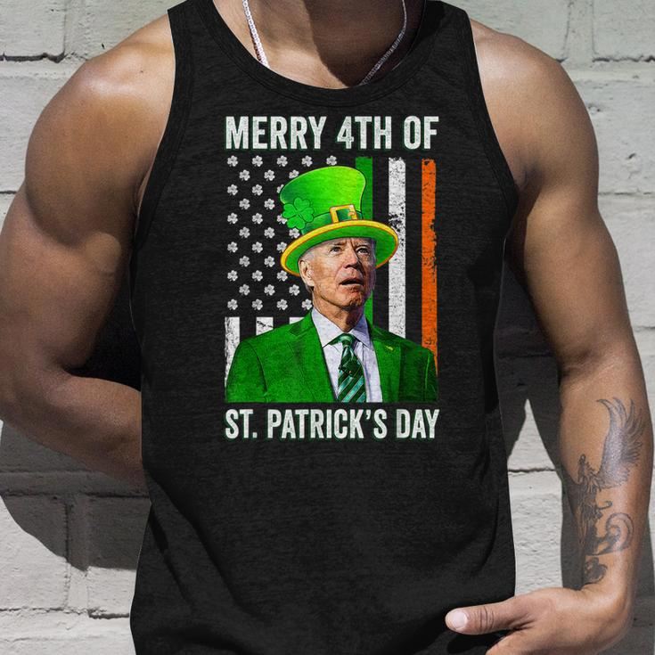 Merry 4Th Of St Patricks Day Joe Biden Leprechaun Hat V2 Unisex Tank Top Gifts for Him