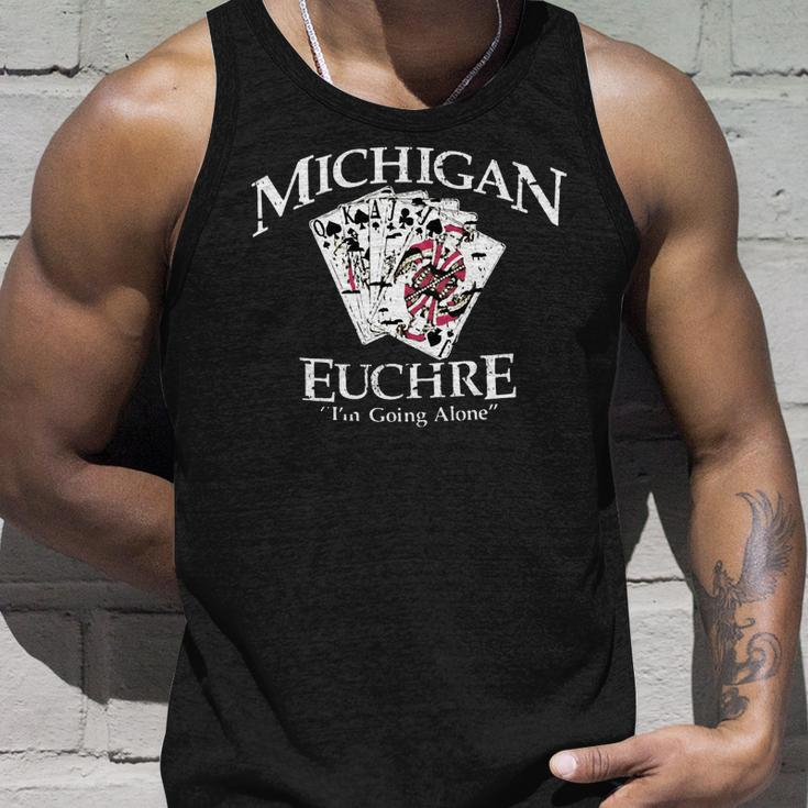Michigan Euchre Cards Hoodie Men Women Tank Top Graphic Print Unisex Gifts for Him