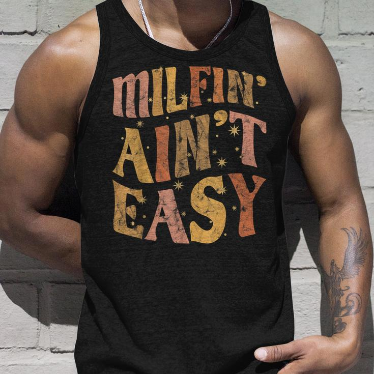 Milfin Aint Easy Colorful Text Stars Blink Blink Unisex Tank Top Gifts for Him